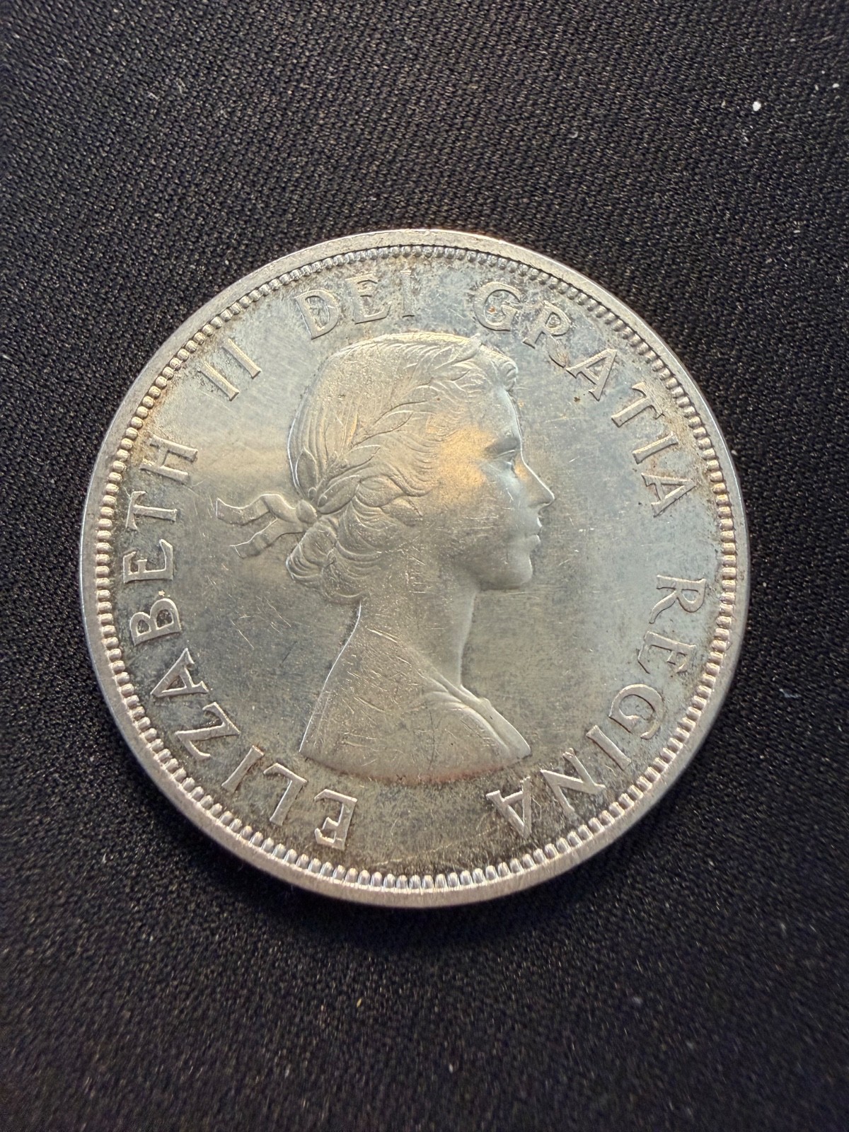 1958 Canadian Silver Dollar Coin
