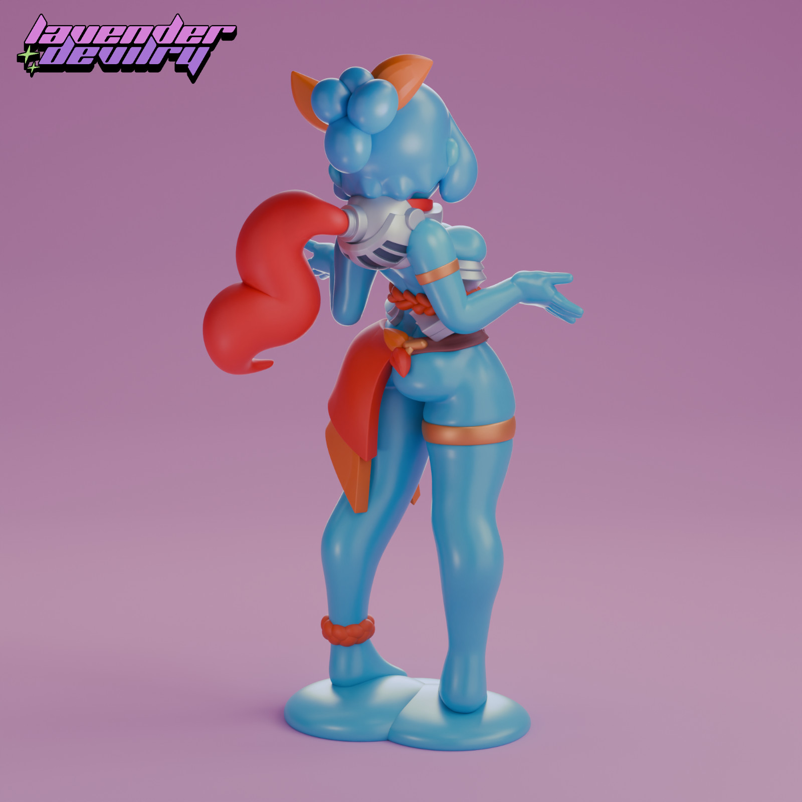 DnD Miniature 32/75mm Slemma Slime Fighter by LavenderDevilry