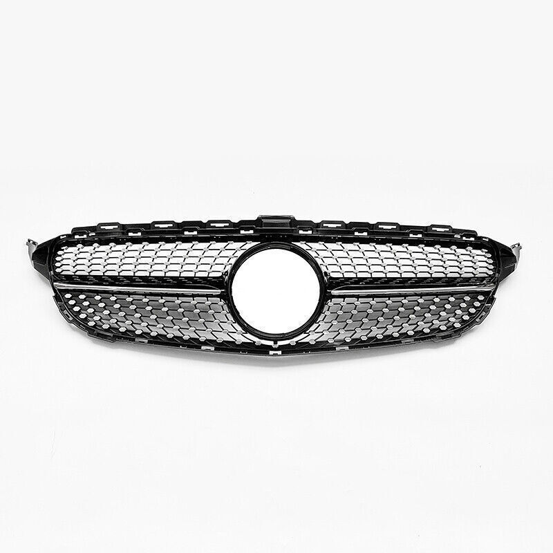 Front Bumper Grill Grille For Mercedes Benz 2015-2018 W205 C250 C180 C200 C300