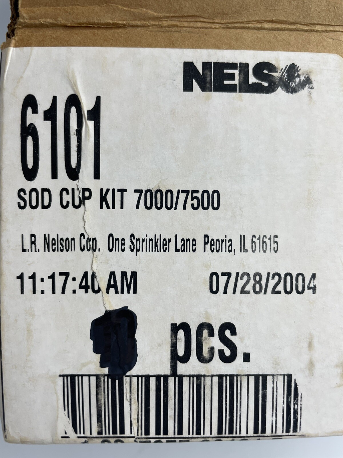 Nelson 6101 Sod Cup Kit for 7000 and 7500 - NOS