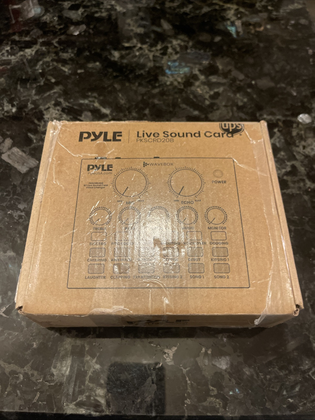 Pyle PKSCRD208 Bluetooth Mini Audio Interface Podcast Mixer Sound Card