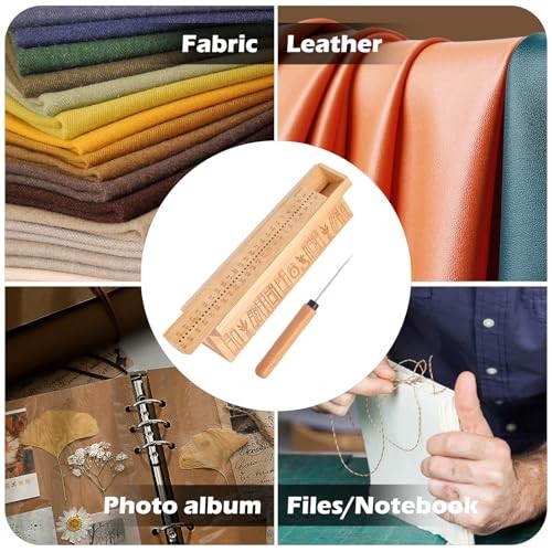 Bamboo Bookbinding Kits with an Awl, Book Binding Cradle, Book Binding
