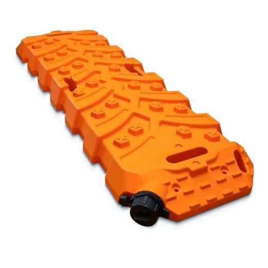 Portable Recovery Traction Tracks Heavy-Duty Off-Road Tire Ladder 15L Orange