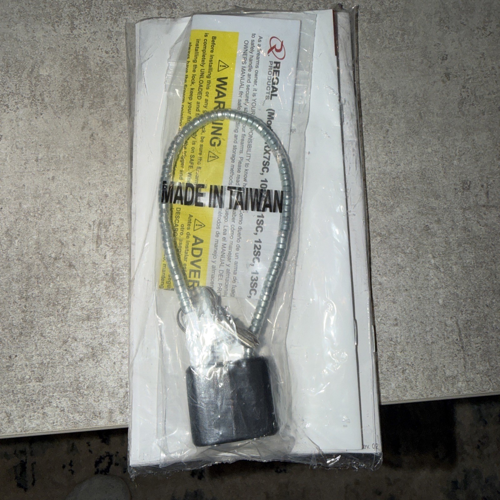 Cable Gun Lock With Set Of 2 Keys Rifle Shotgun Gun Lock With Keys *NEW*