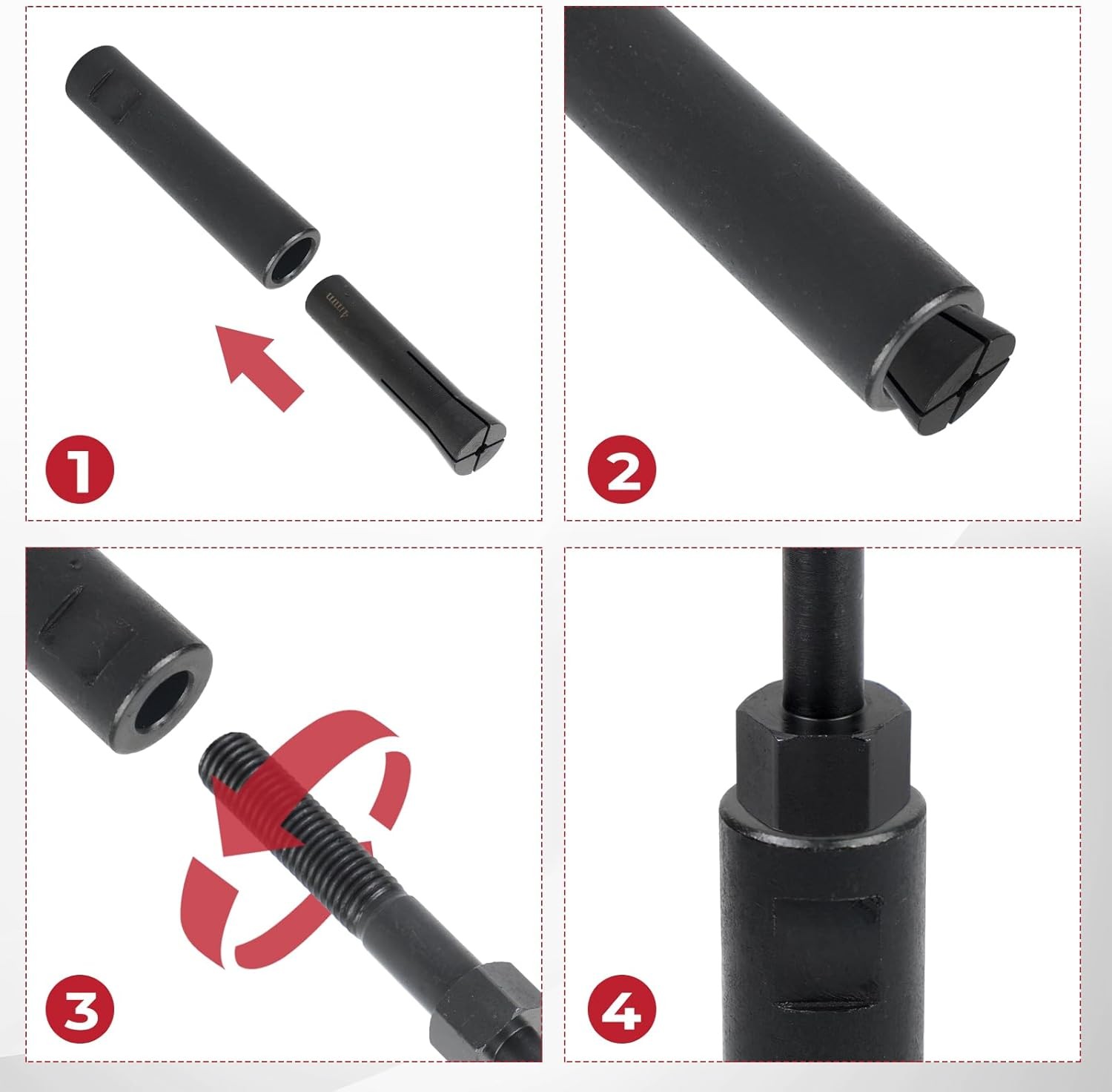 18pcs 95400 in-Line Dowel Pin Puller Master Set Includes Both SAE and Metric