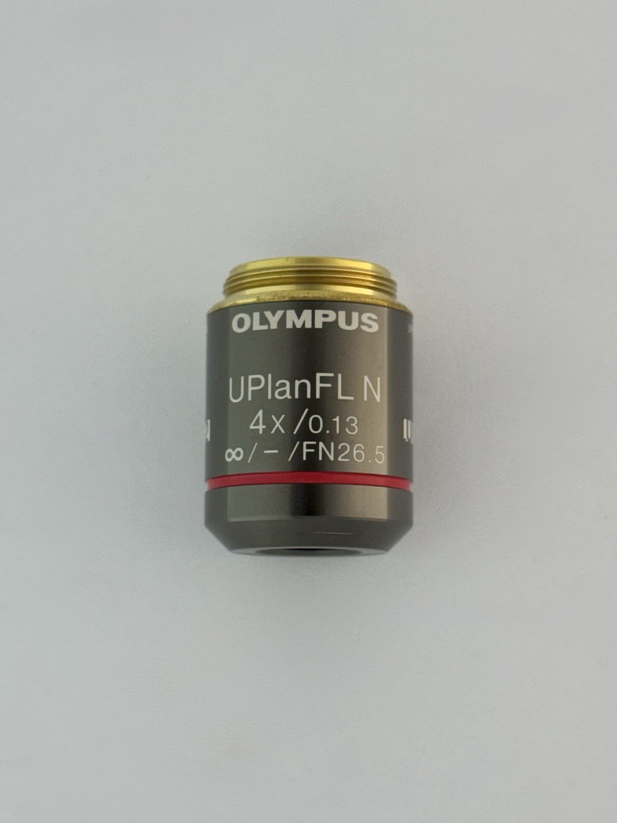 Olympus UPlanFL N 4x /0.13  ∞/–  FN26.5 UIS2 Microscope Objective Lens