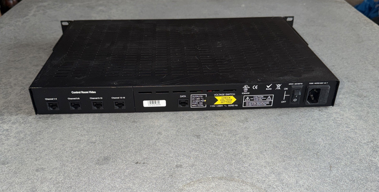 New Tyco NVT NV-16PS10-PVD Power Supply Passive Receiver 16 Channel Lights Up