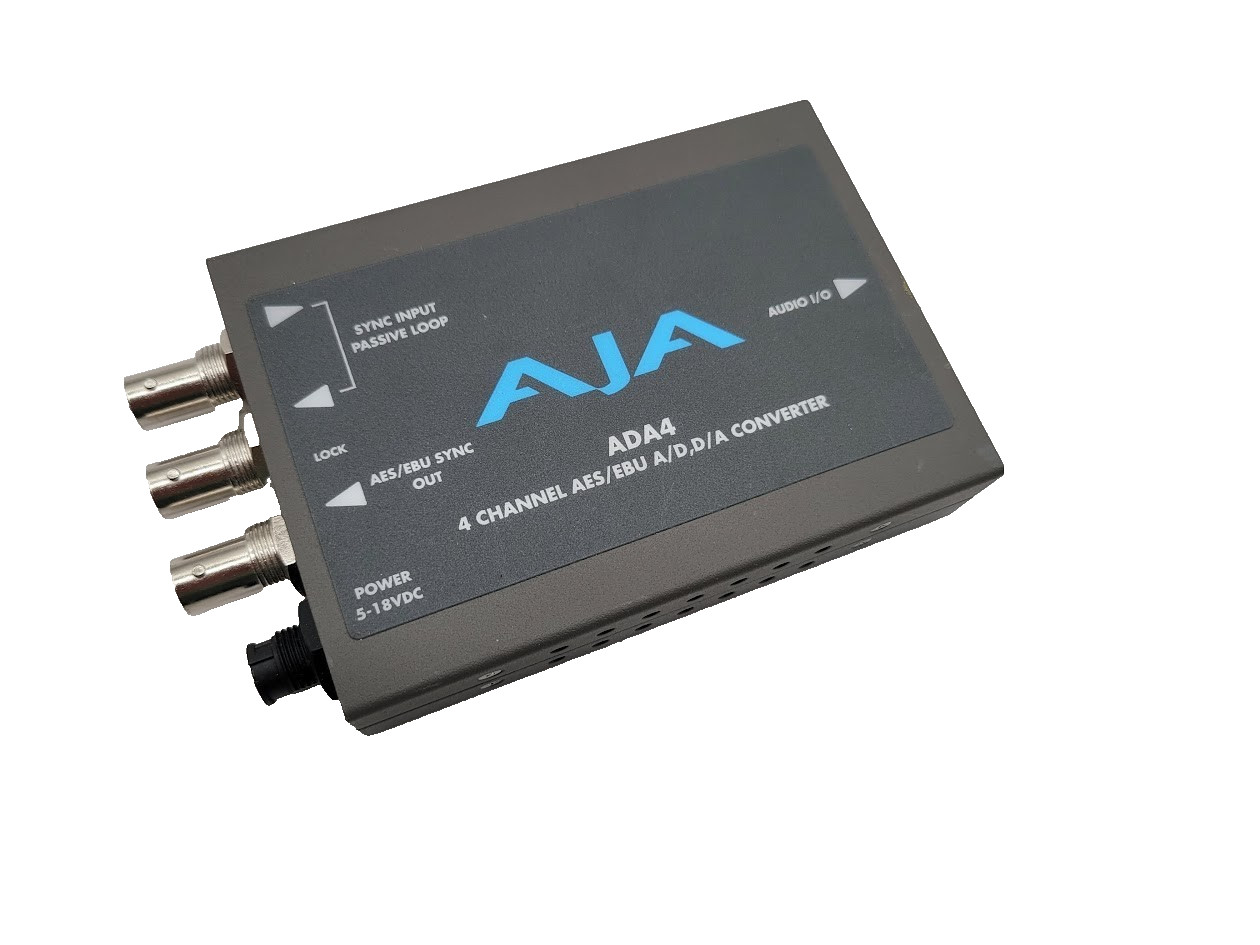 AJA ADA4 4-Channel Bi-Directional Audio A/D & D/A Converter - NO POWER ADAPTER