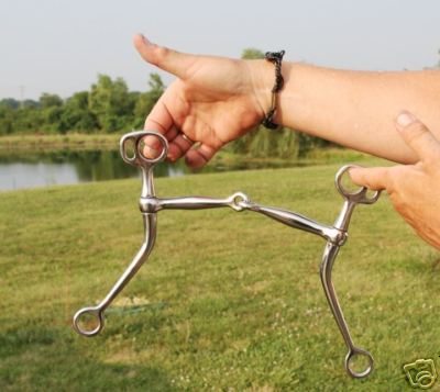 Draft horse 6.5" stainless steel Tom Thumb bit quality made bit