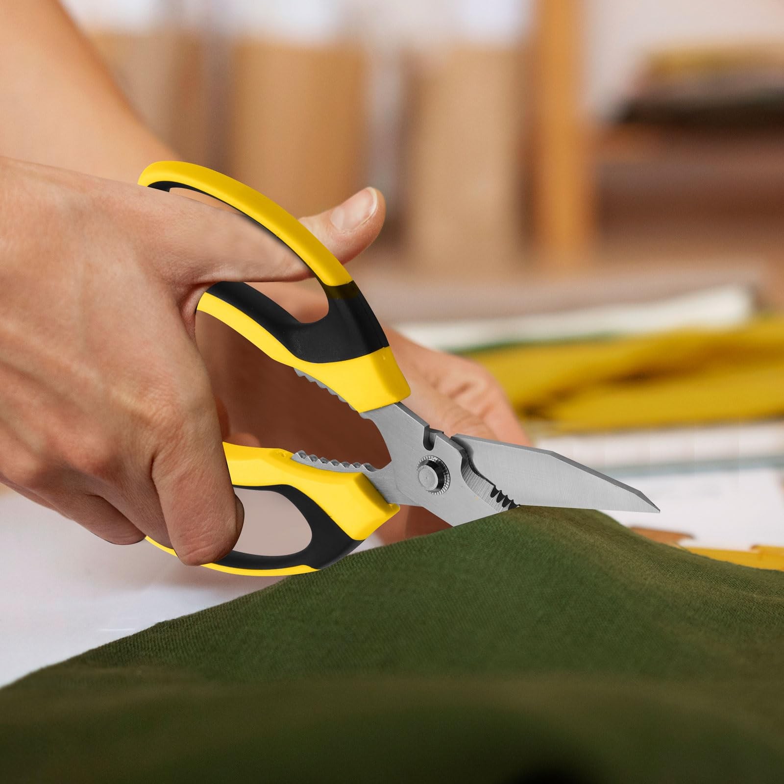 Utility Scissors Heavy Duty: sharp Scissors All Purpose heavy duty, Easy Cutting