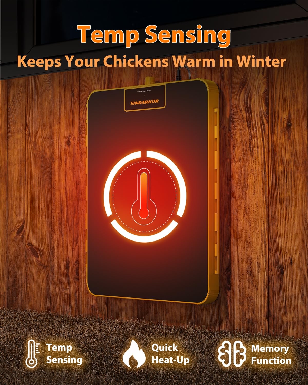 Brooder Plate for Chicks,Chicken Brooder Heater with Temperature Sensor – Rad...