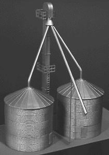 Rix Grain Elevator - N Scale - Model Railroad Building Accessory - #707