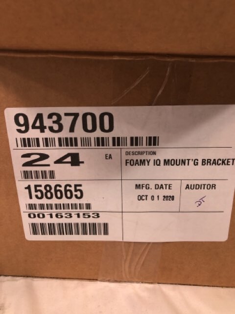 943700 foamyiQ Mounting Bracket - QTY 24