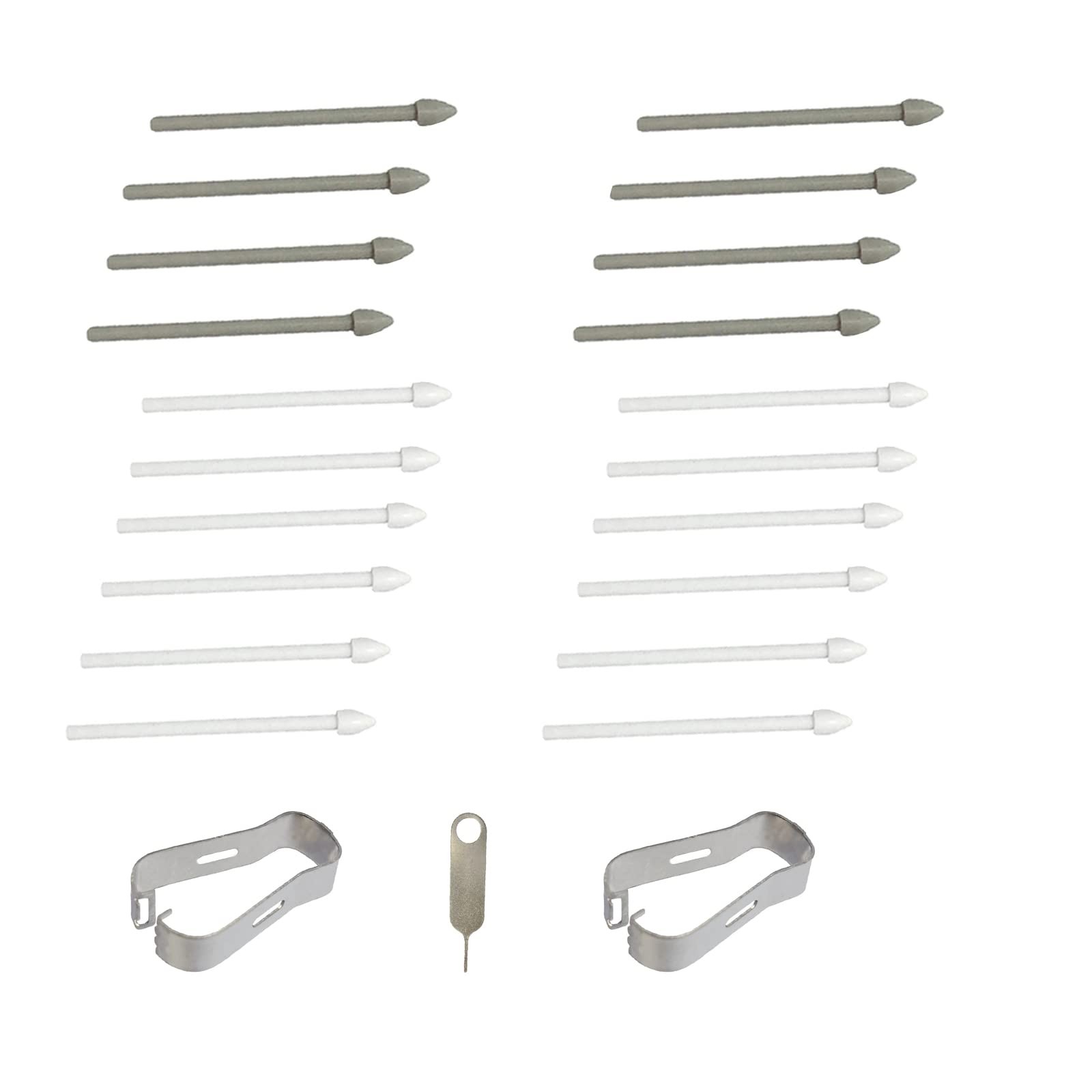 (20pcs Pack) Tab s7 fe s Pen Nibs Replacement Stylus Tips for White/Gray