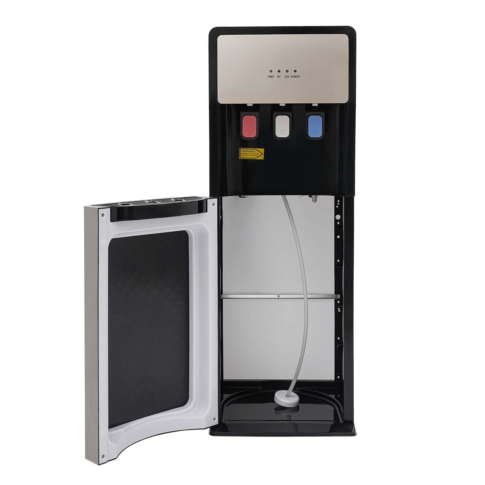 Bottom Loading Water Cooler Water Dispenser 3 Temperature Settings Silver Grey