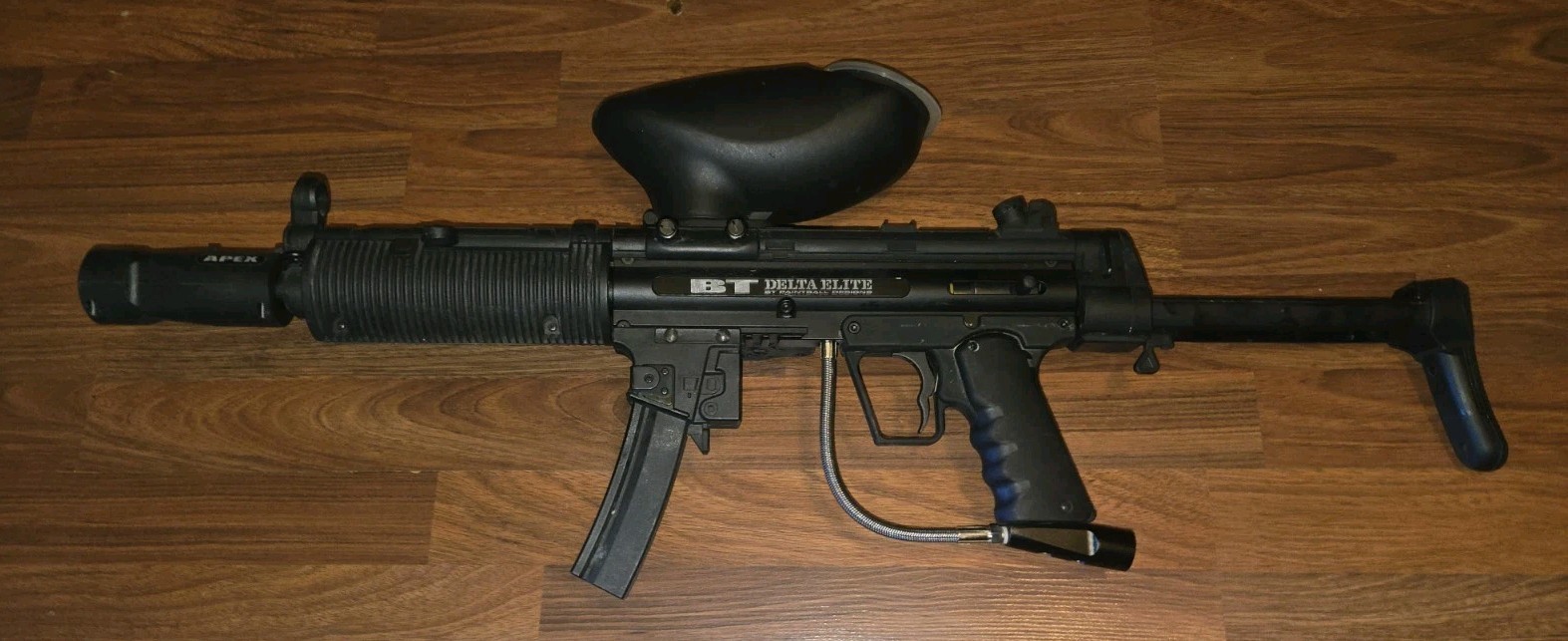 BT Paintball Designs BT DELTA ELITE Gun / Marker FULL AUTO Rip Clip, Apex Barrel