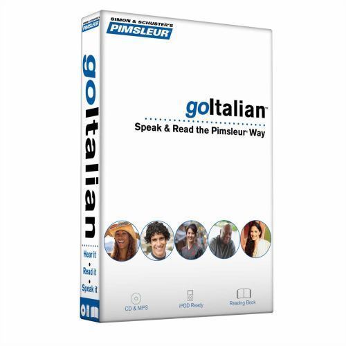 goItalian, Go Italian: Speak and Read the Pimsleur Way (2009, CD+MP3) New in Box