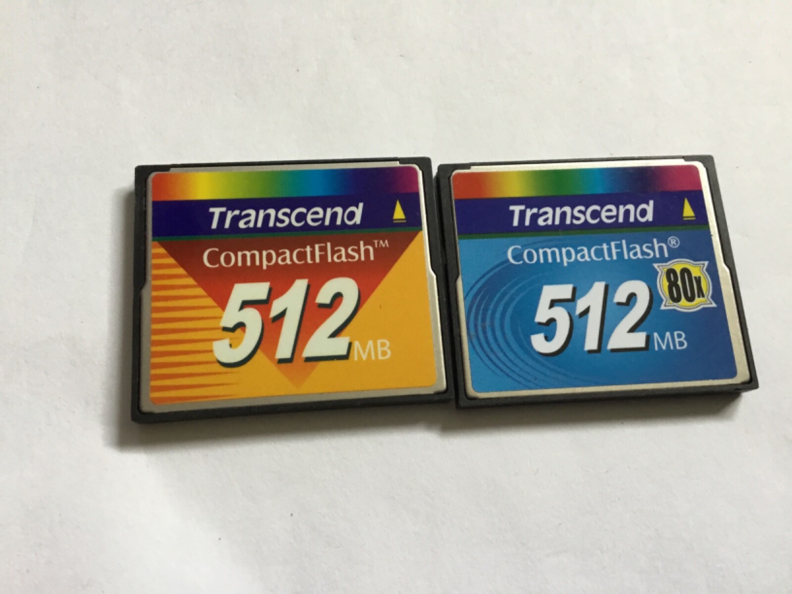 2pcs 512mb TRANSCEND  CompactFlash CF I  memory card for CFI DSLR Nikon cam