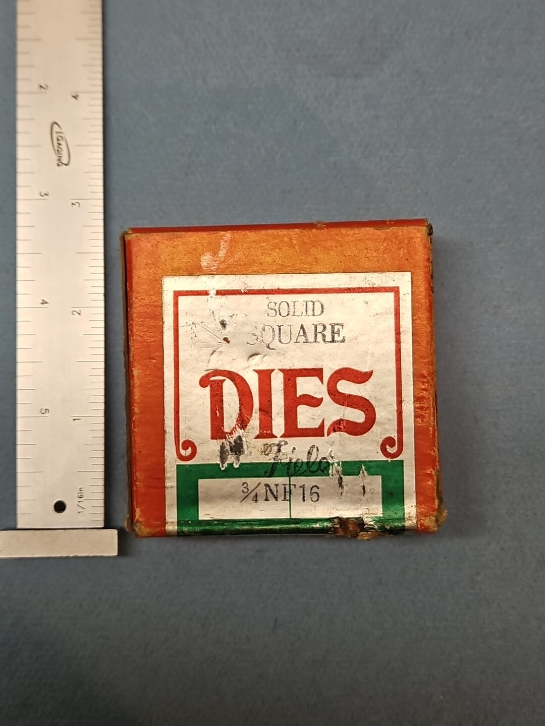 Solid Square Die 3/4-16 NF Field USA NIB