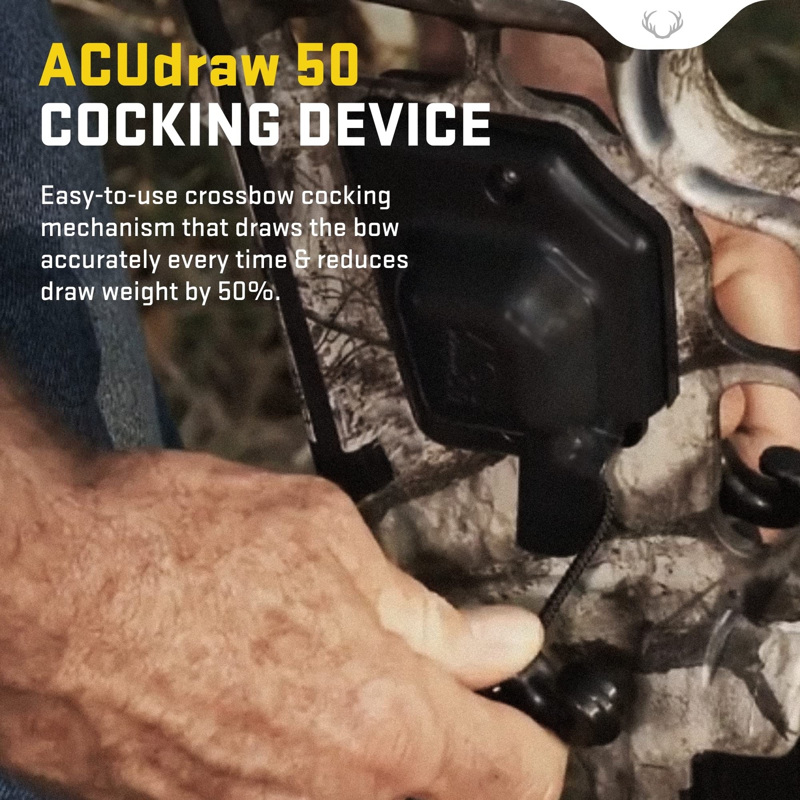 ACUdraw 50 Cocking Device-Reduces Draw Weight by %-Built-in Device
