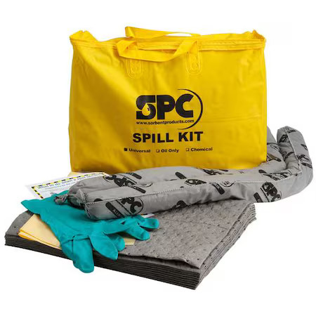 Brady Ska-Pp-Taa Spill Kit, 5 Gal Volume Absorbed Per Kit, Bag, Yellow