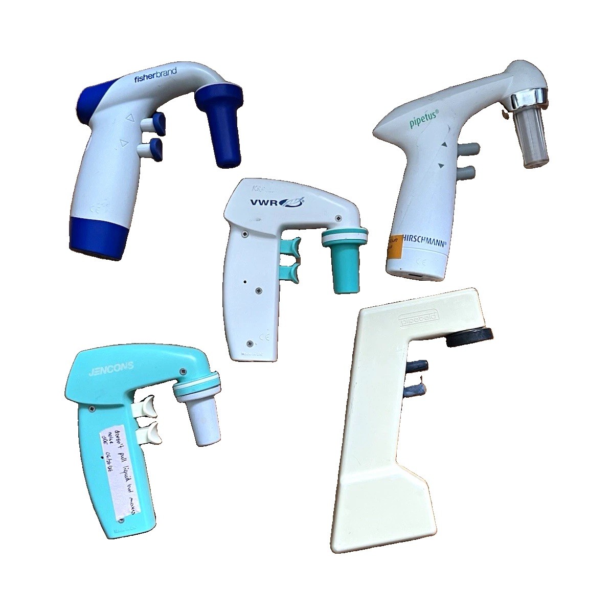 VWR FISHERBRAND PIPETUS Mixed Brands Lot of 5 Electronic Pipette Controllers