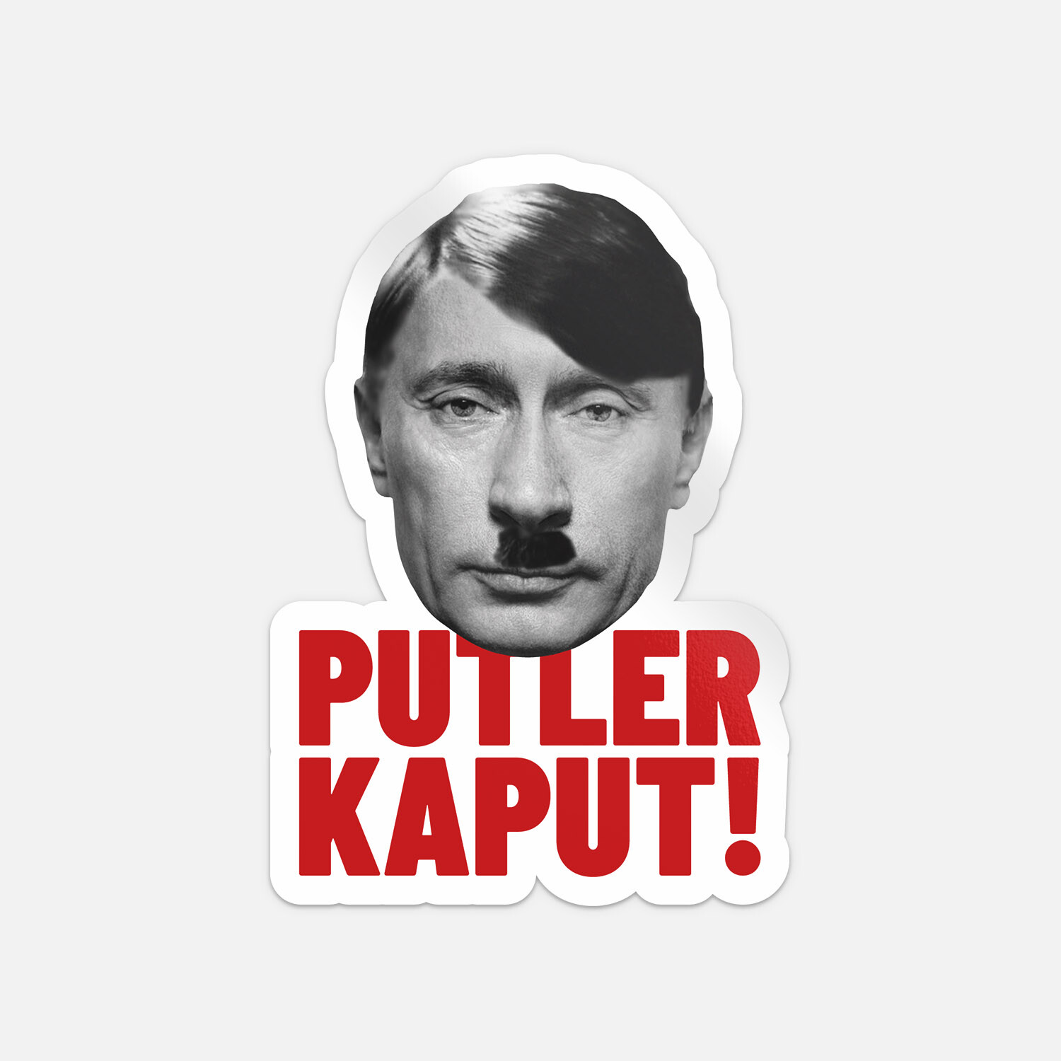 Putler Kaput Ukraine Support Car Bumper Vinyl Sticker Decal