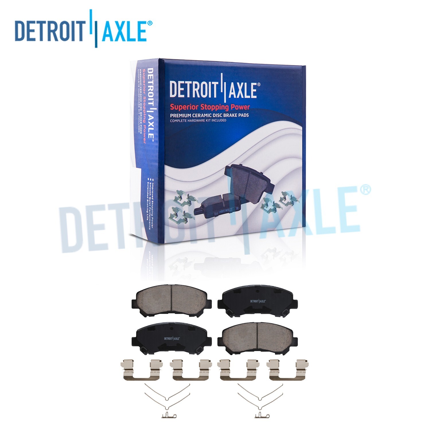 Front Ceramic Brake Pads w/ Hardware Set for Nissan Maxima Sentra Juke