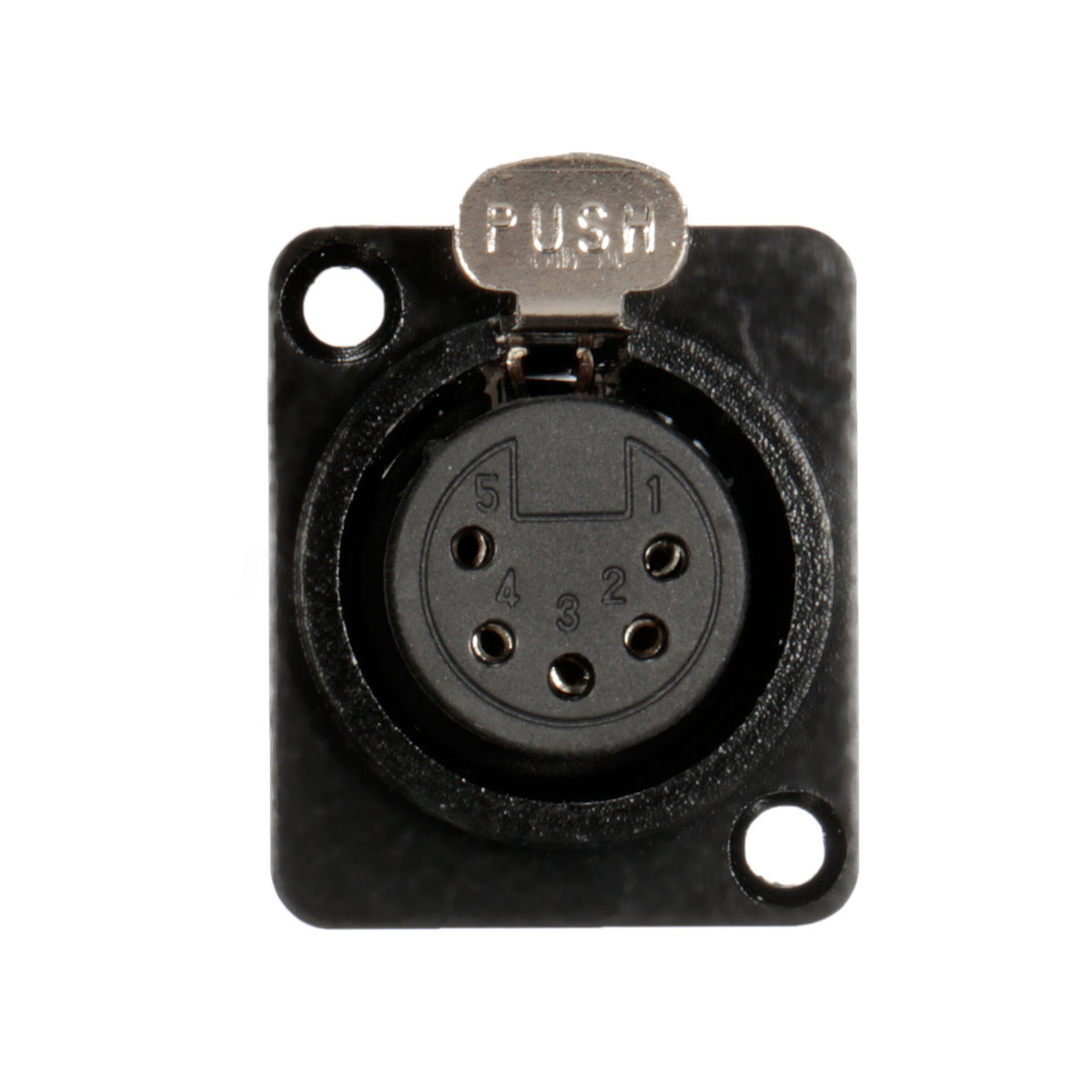 XLR 5 Pin Female Chassis Jack Panel Mount Connector Socket Plug Microphone