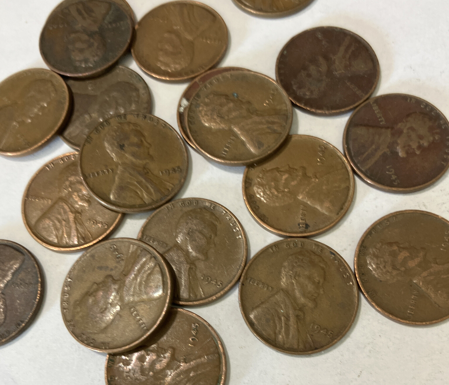 1945 P  Lincoln Wheat Cent Penny Free Shipping