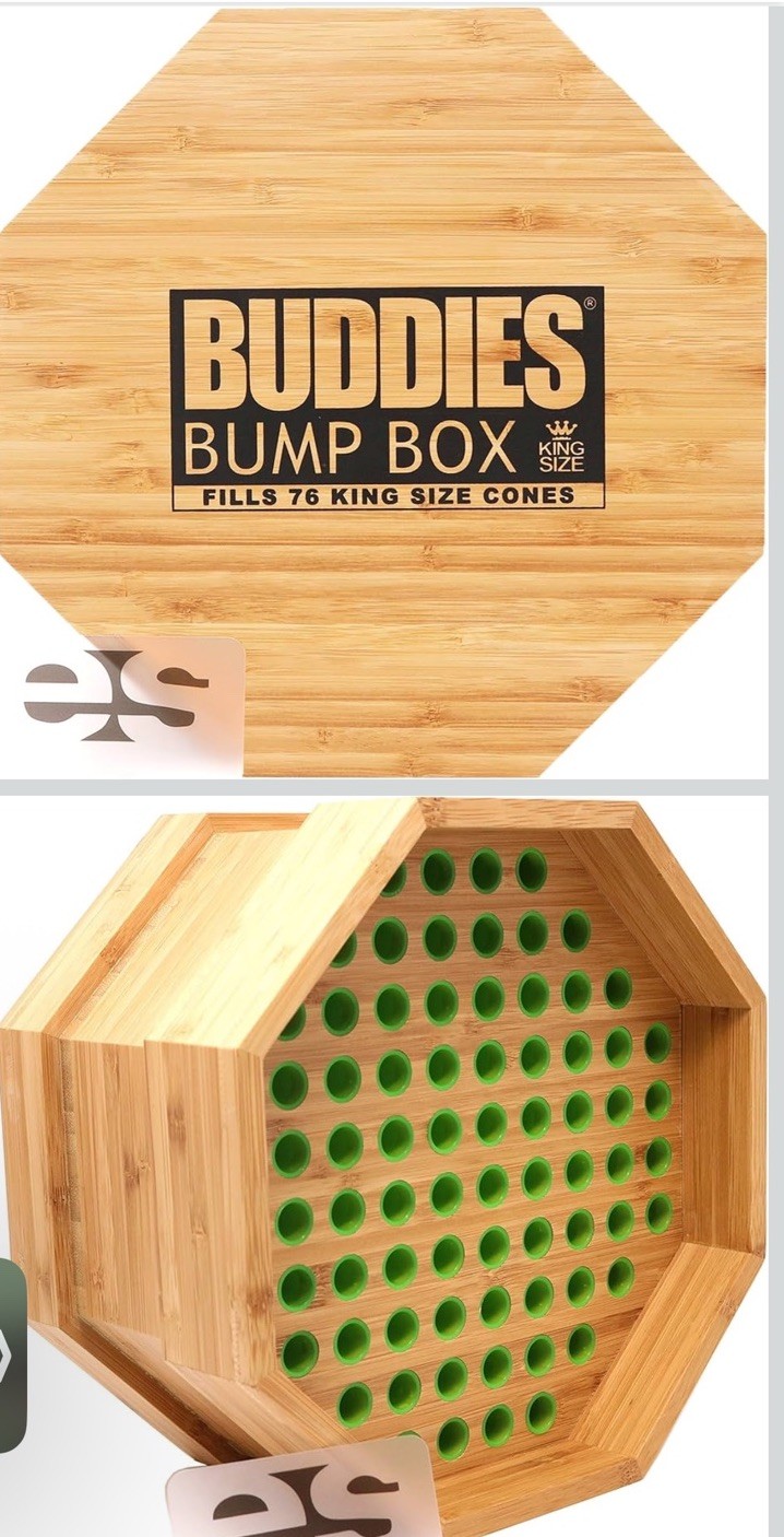 New Raw - Buddies Bump Box Filler for King Size - 76 Cones Simultaneously