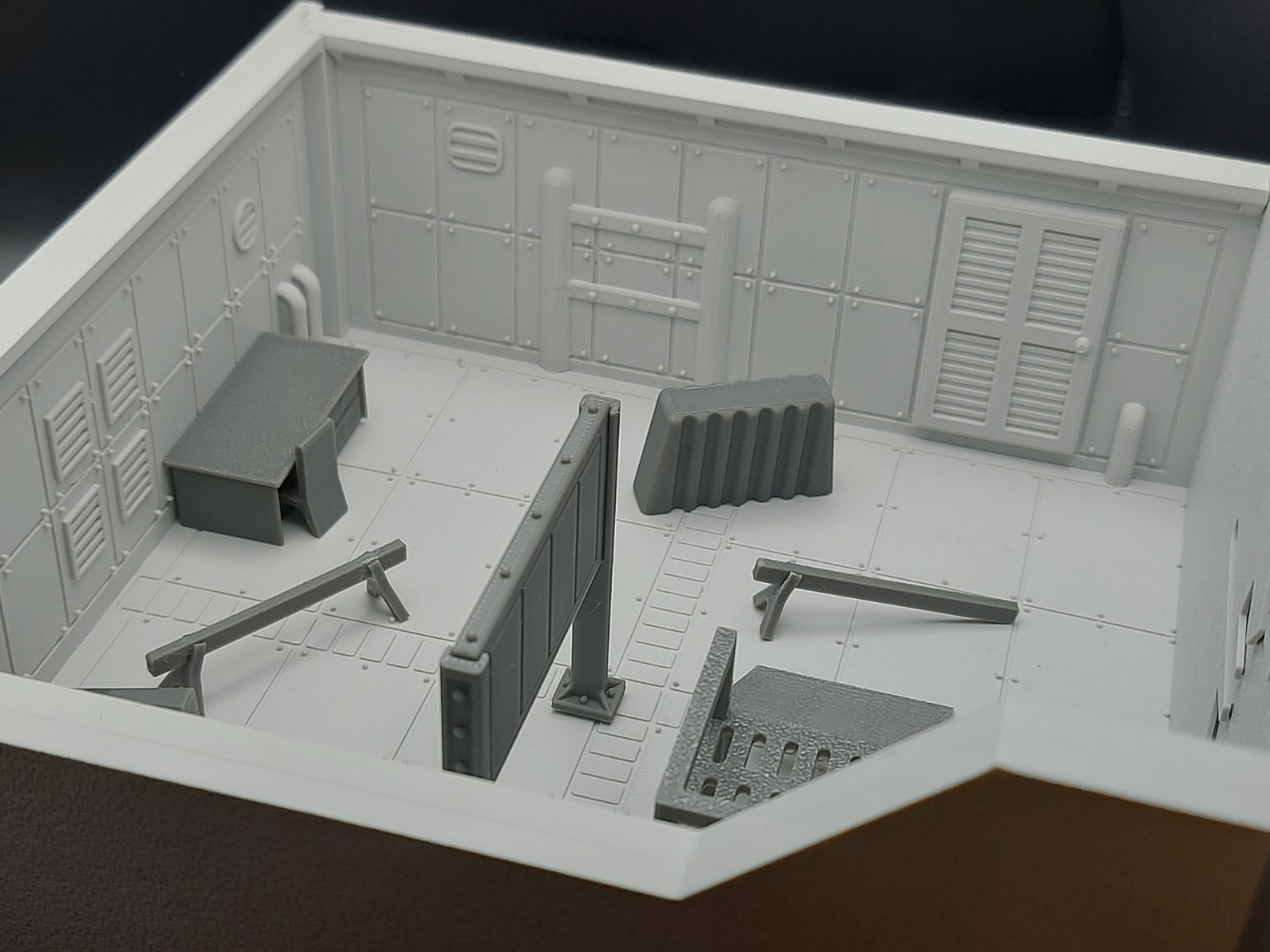 Fallout Vault Diorama Room Sci Fi Wasteland Terrain Model
