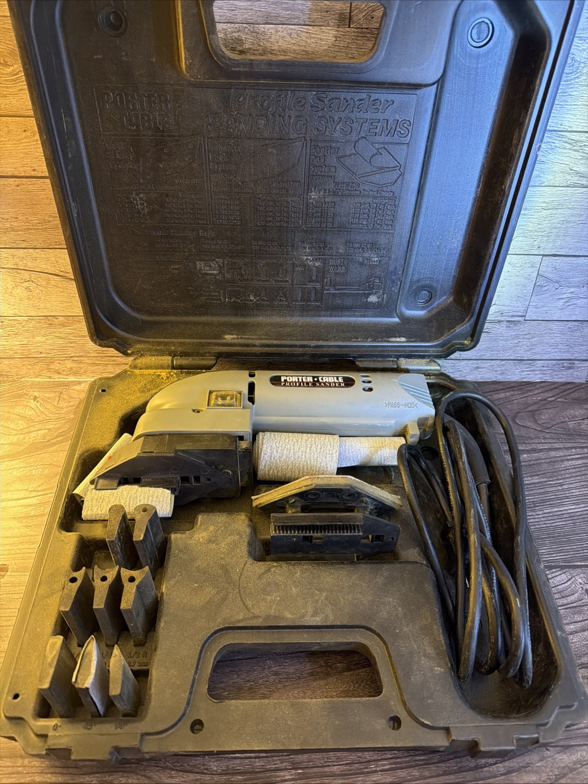 Porter Cable 444 Profile Sander Kit Linear Detail Molding System W/ Case