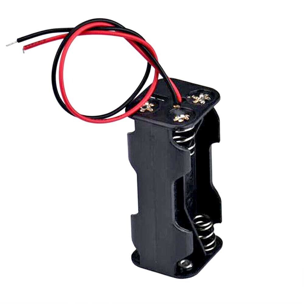 4Pcs Four/4X AAA DIY Battery Holder Case Box Base 6V/5V Volt With Bare Wire Ends