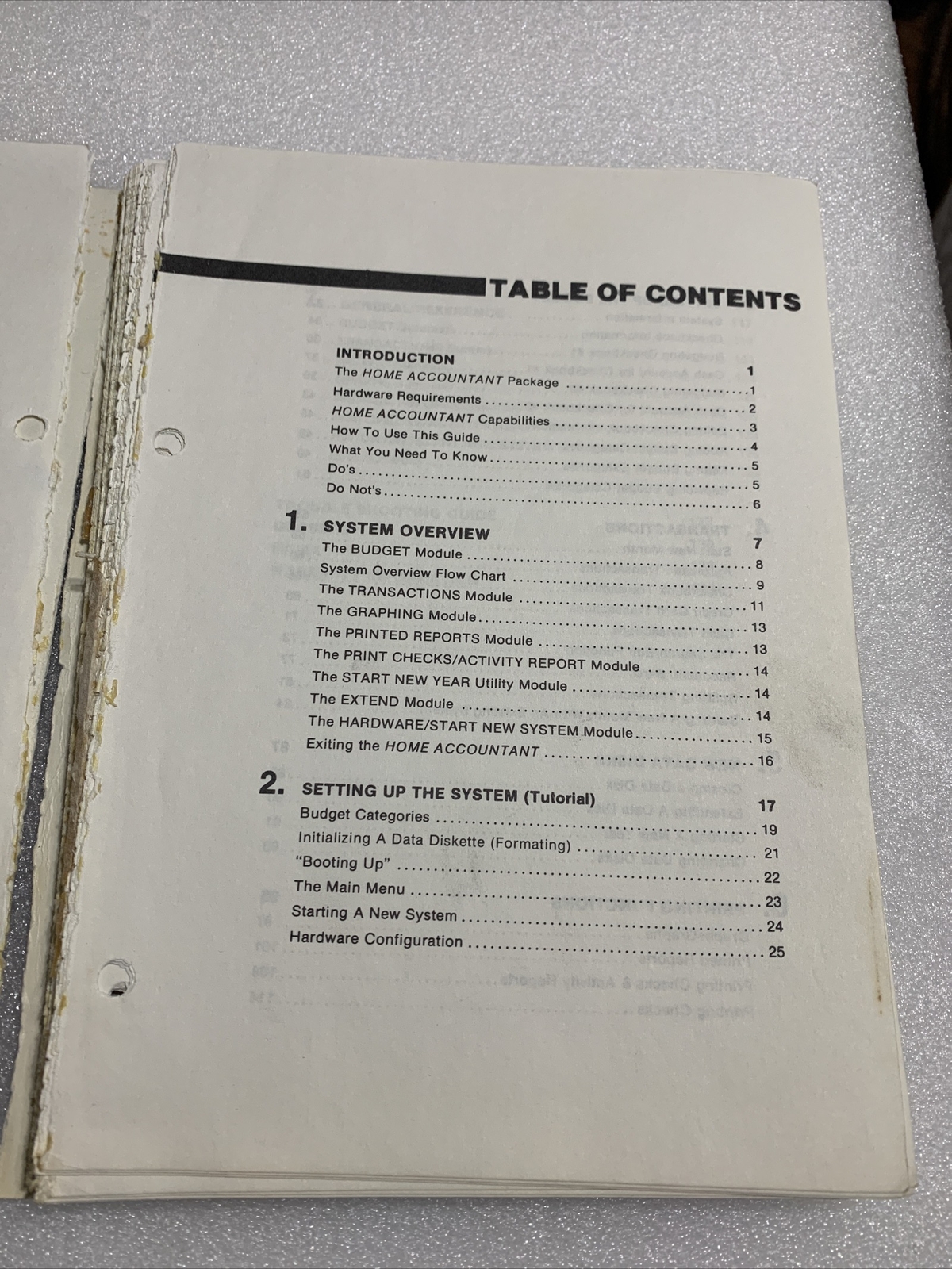 The Home Accountant - Manual Only By Continental Software - Commodore 64
