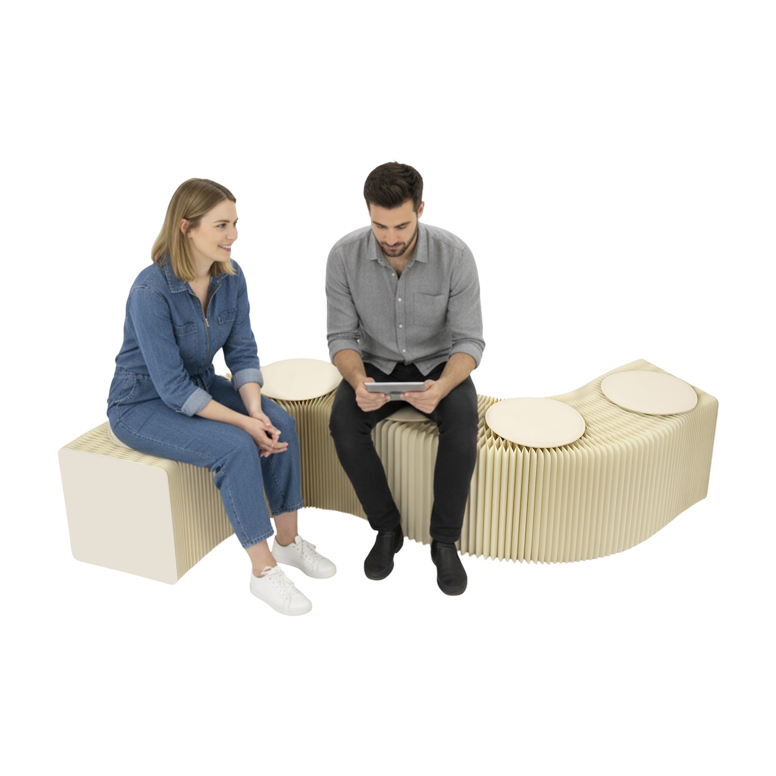 Folding Craft Bench Shoe Changing Stool Craft Bench with Cushion