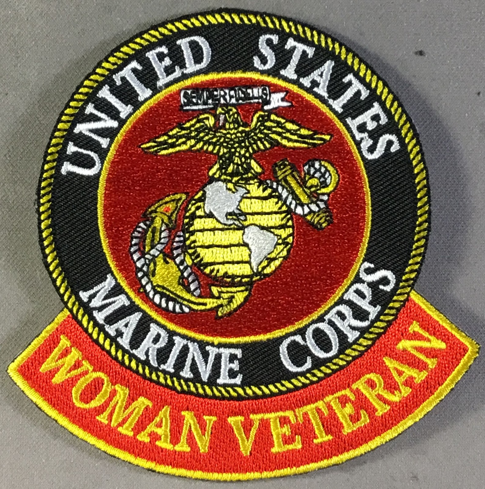 USMC Marine Corps Woman Veteran licensed patch