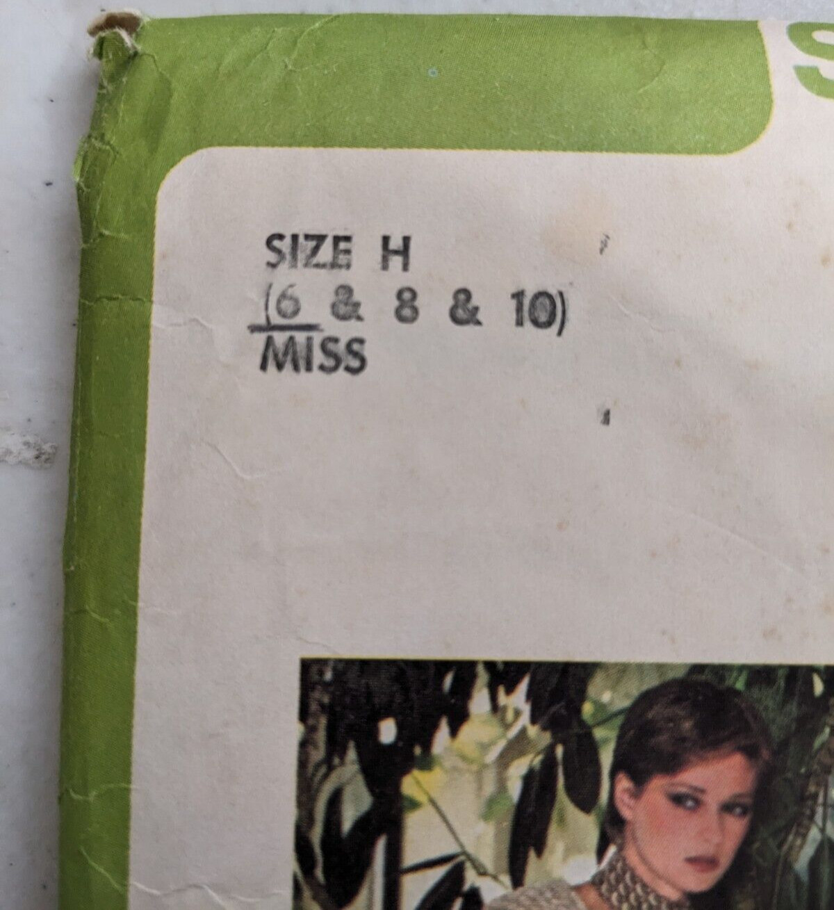 Vtg Simplicity Pattern 8421 Pull-Over Knit Tops Drawstring Waist Miss 6 CUT 1978