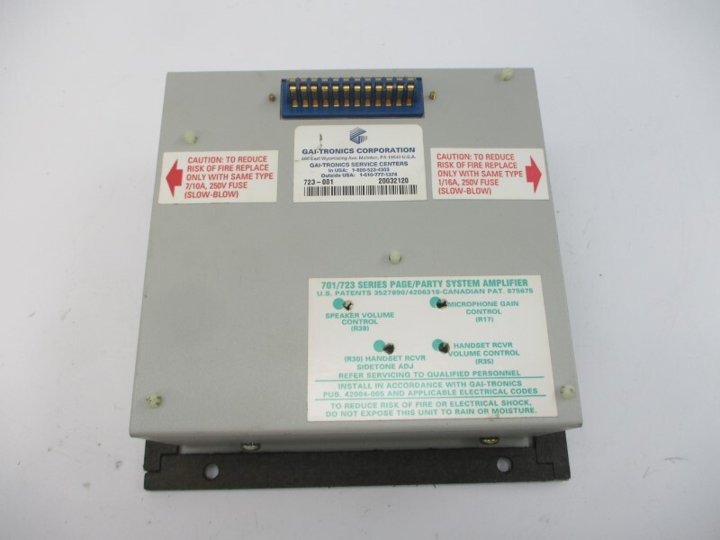 GAI-TRONICS 723-001 120VAC 0.46A UNMP