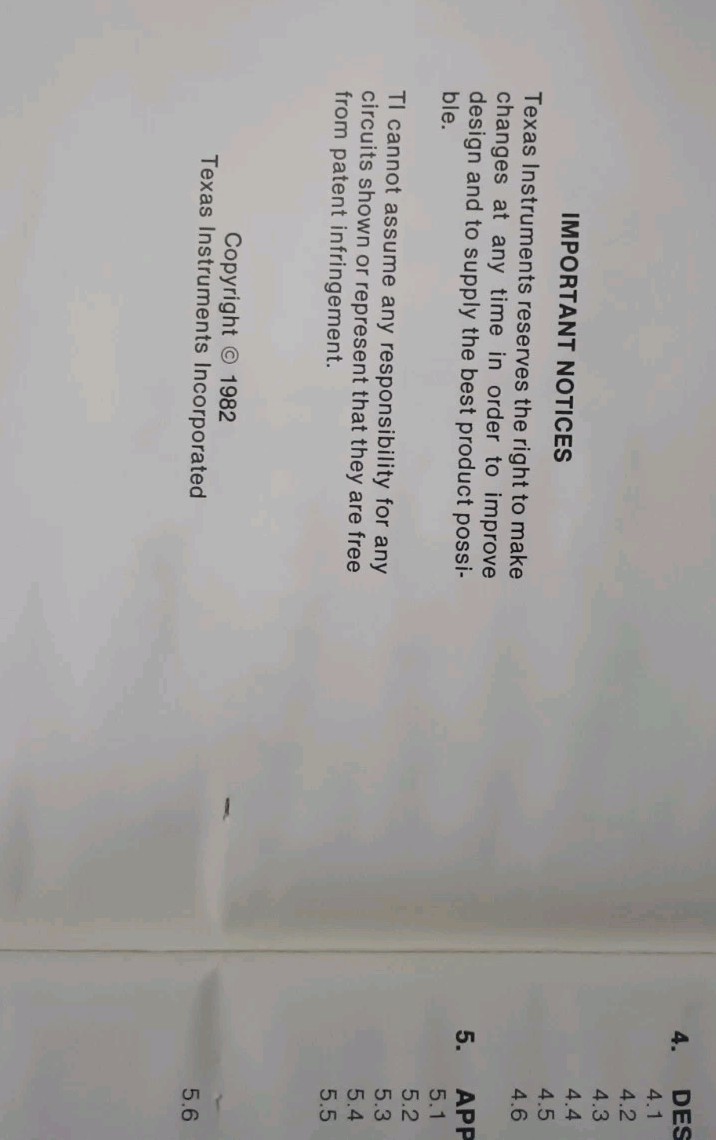 TMS4500A Dynamic Ram Controller User Manual 1982 Texas Instruments MOS Memory