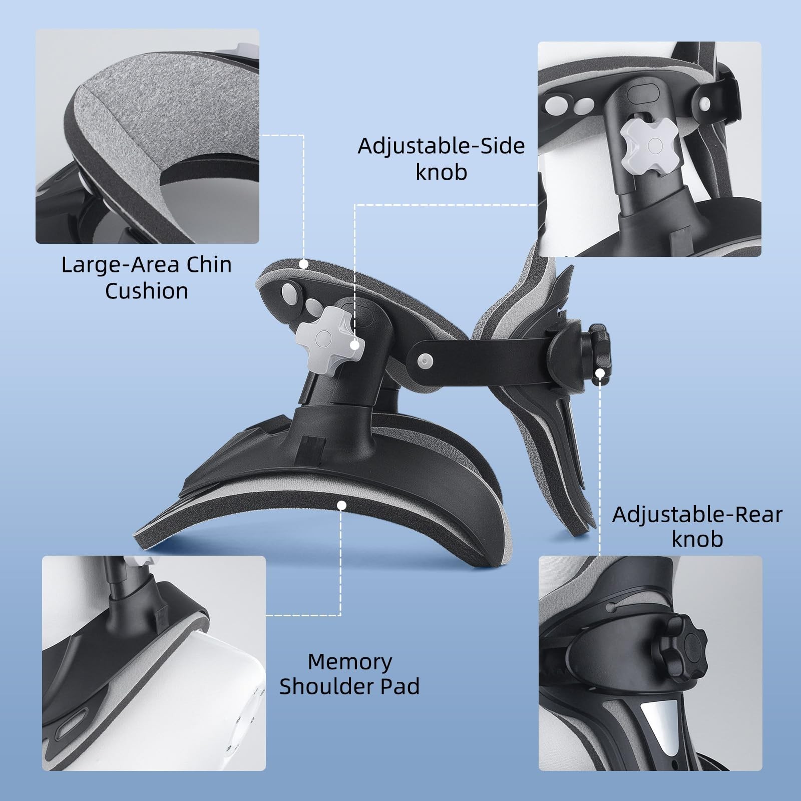 Neck Stretcher Cervical Traction, Adjustable Cervical Neck Traction Device, N...