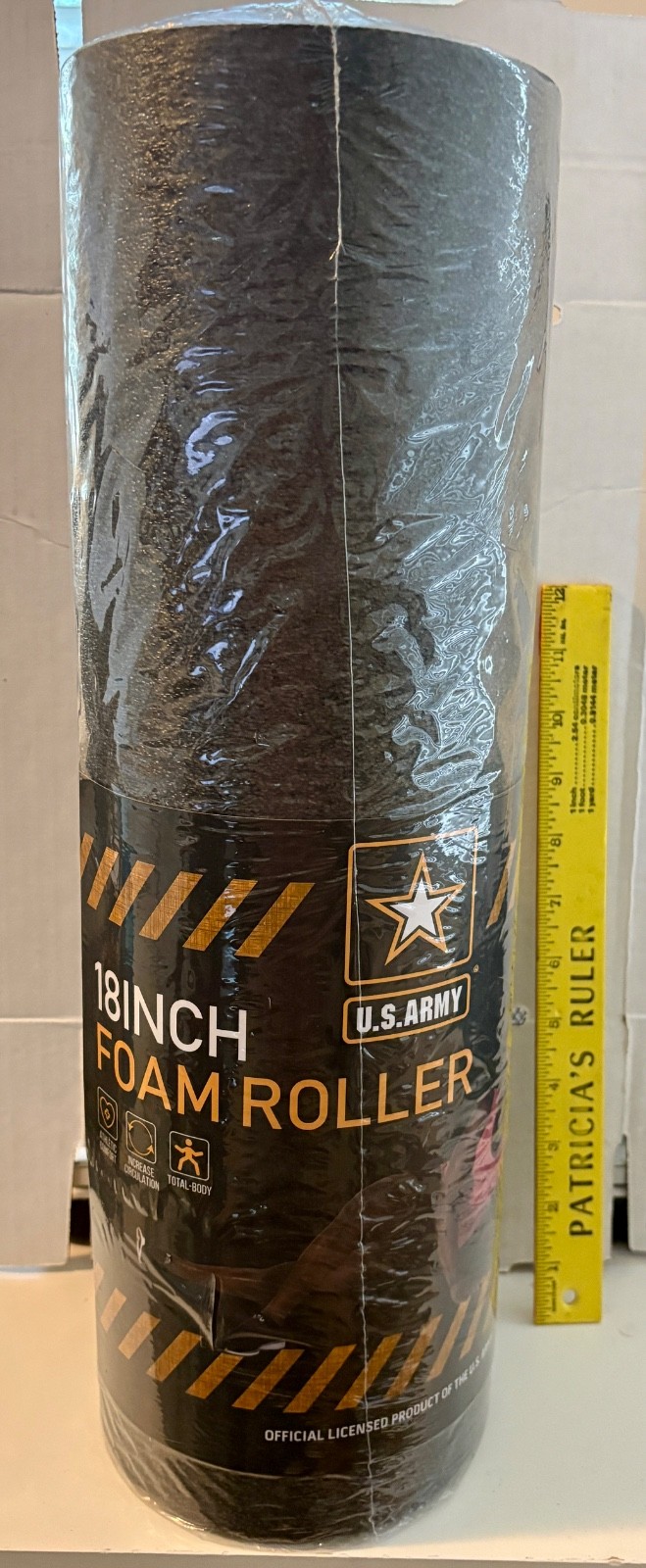 US Army 18" Black Foam Roller High Density