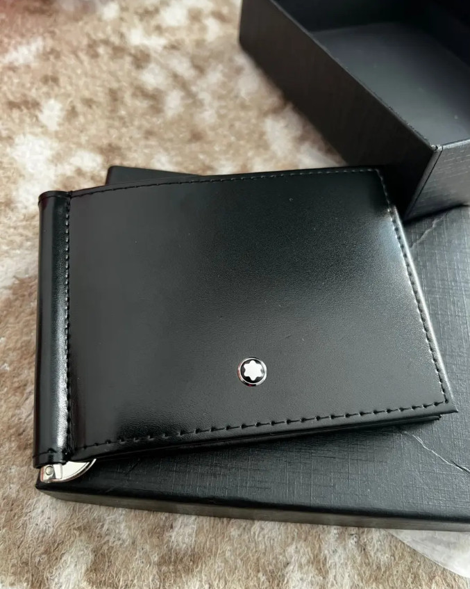Mont blanc Meisterstück Leather Men's 6CC Wallet Purse Card Holder - New in box