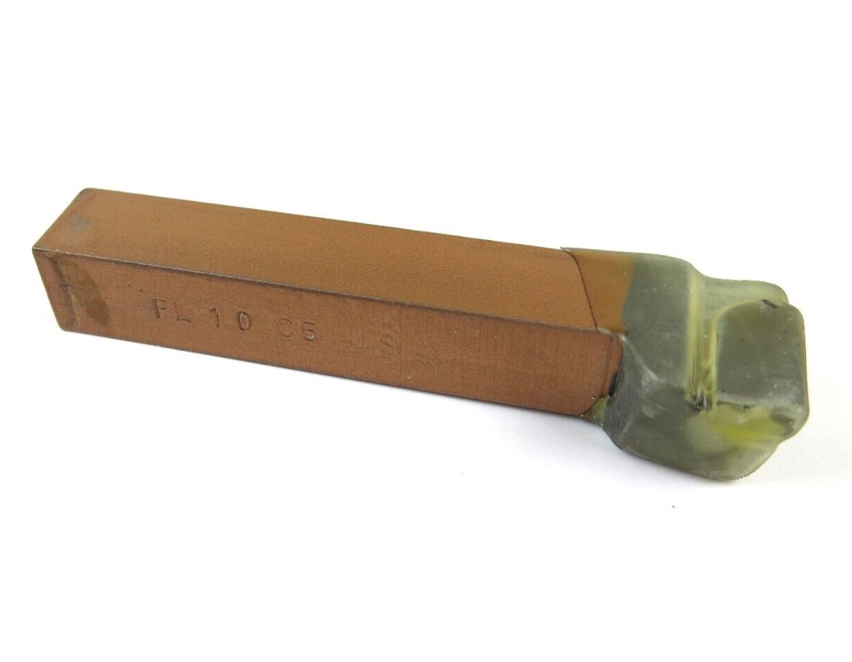 1pc ACT FL-10 C5 Grade Carbide Brazed Lathe Tool Bit 0° Offset Edge 5/8" Shank