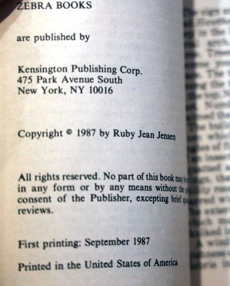 CHAIN LETTER Ruby Jean Jensen 1987 Vintage Zebra Horror Paperback 1st Printing