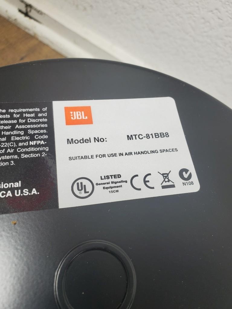 X36 ♻ JBL MTC-81BB8 Pre-Install In-Ceiling Backcan - Single ♻