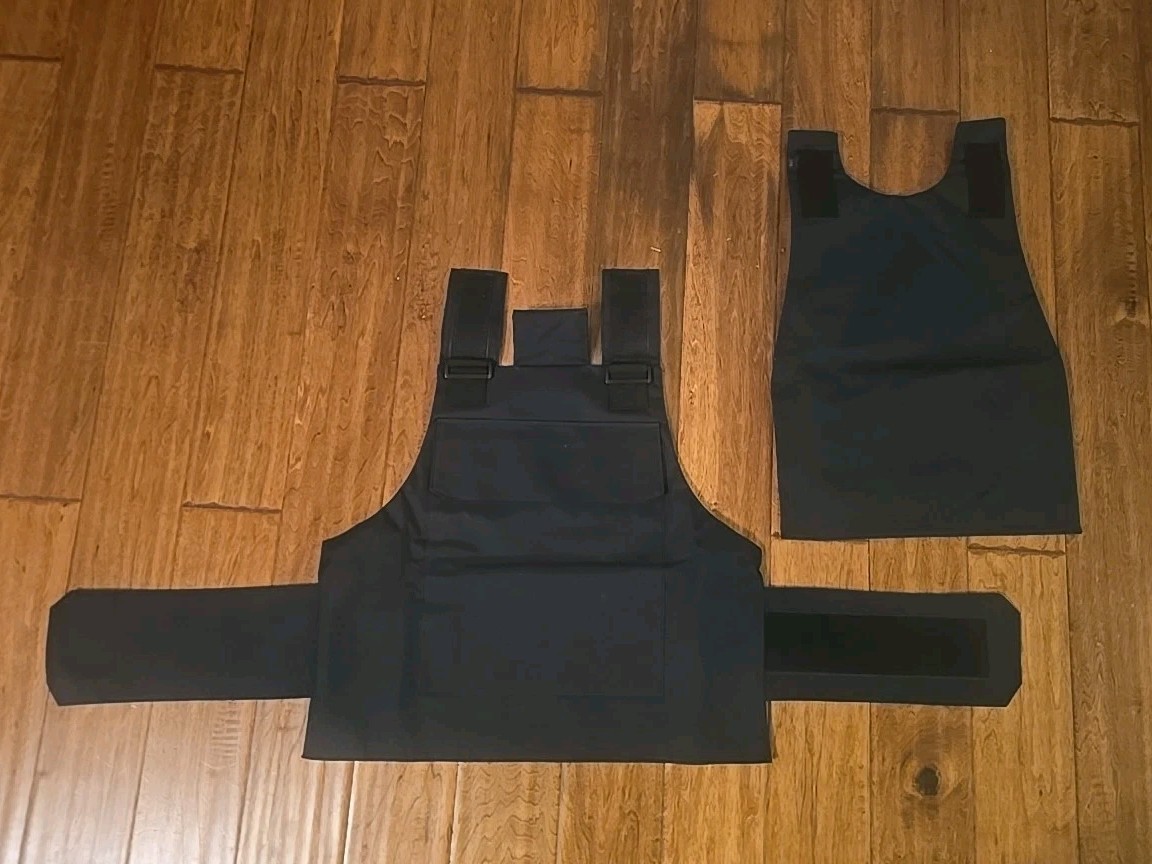 Black Vest Plate Carrier With Patch