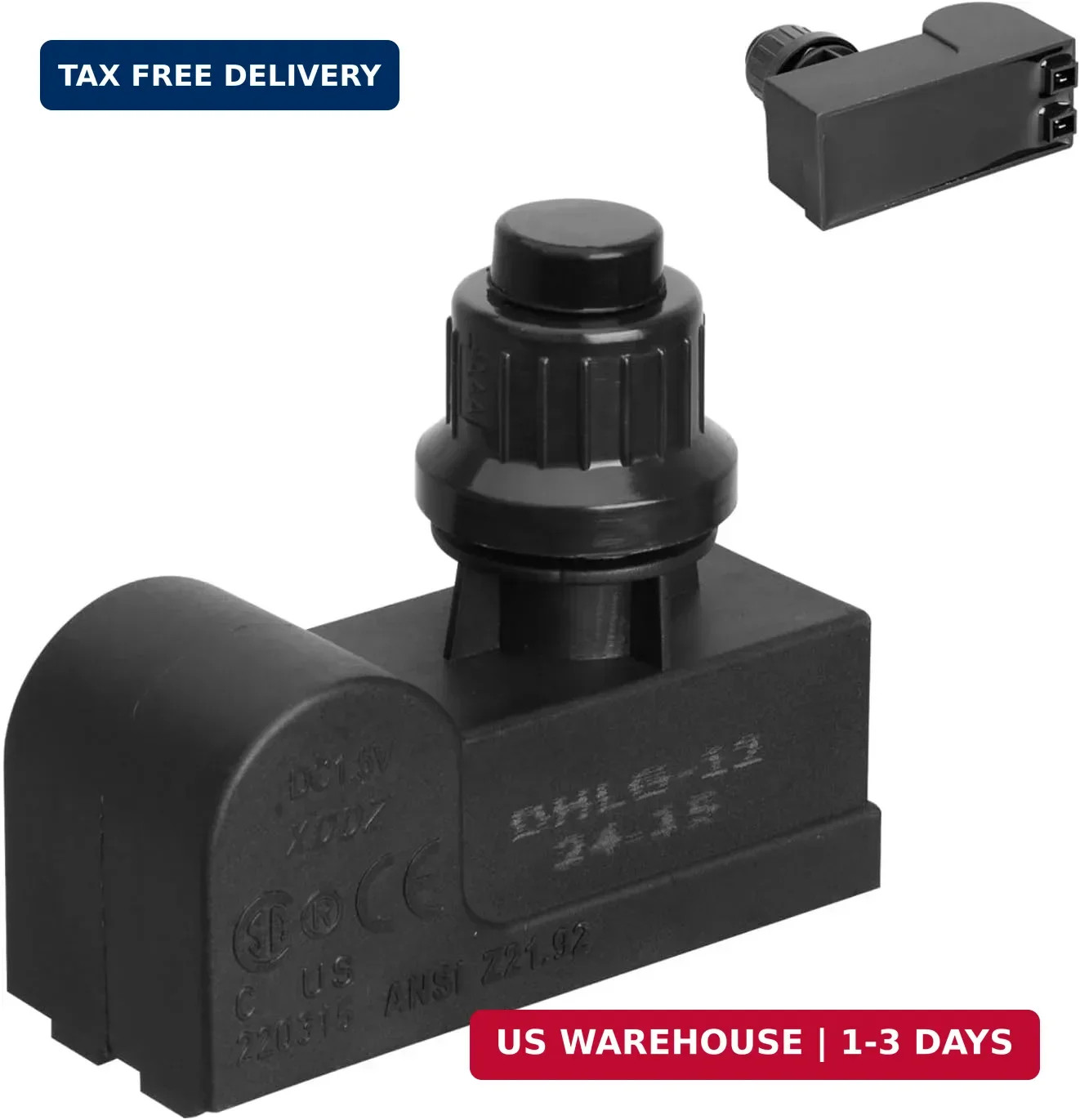 DHLG-12 Grill Igniters for Charbroil Ignitor Replacement, 2 Outlets AAA Battery