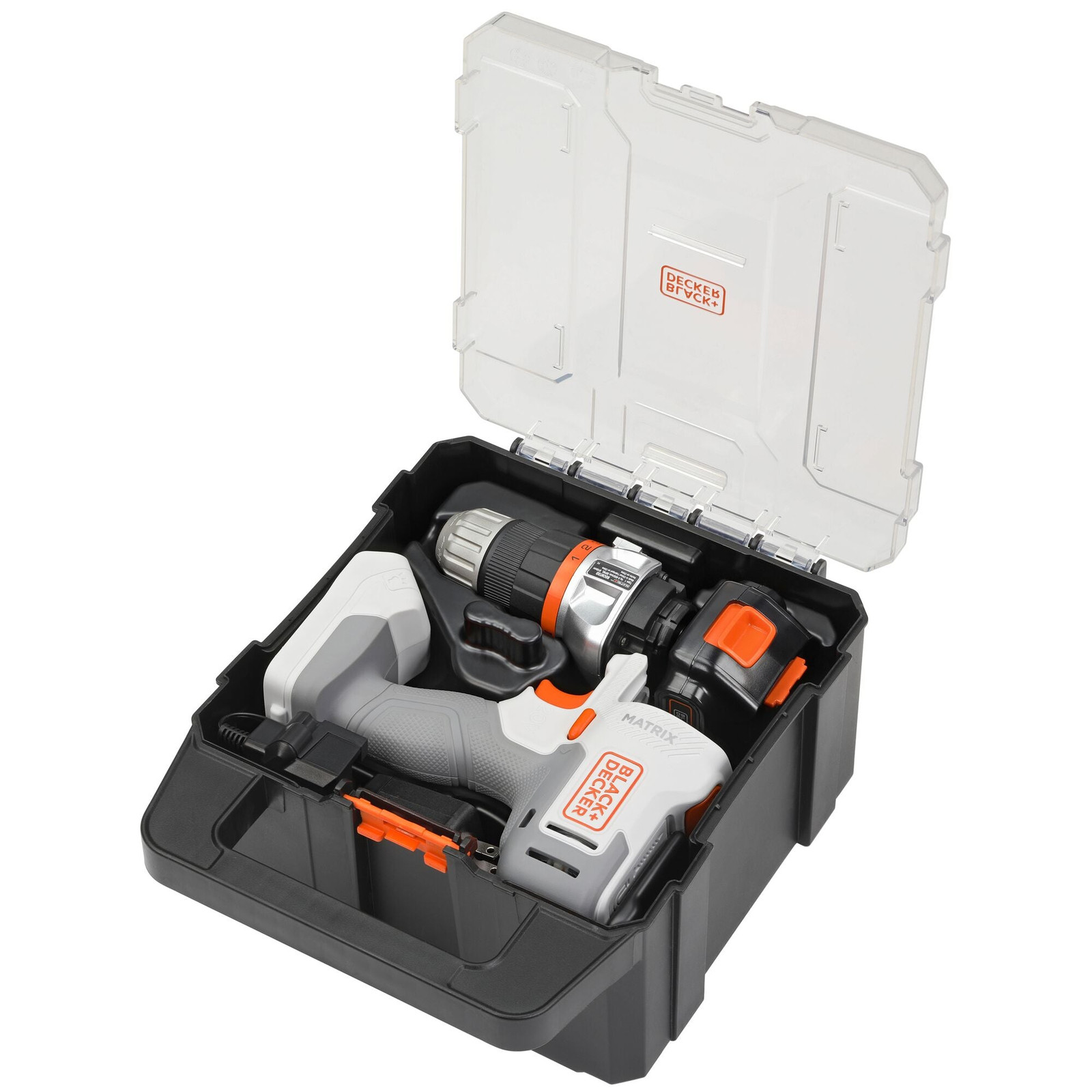 BLACK+DECKER MATRIX™ Drill Kit - White - BDCDMT120WCSTFF