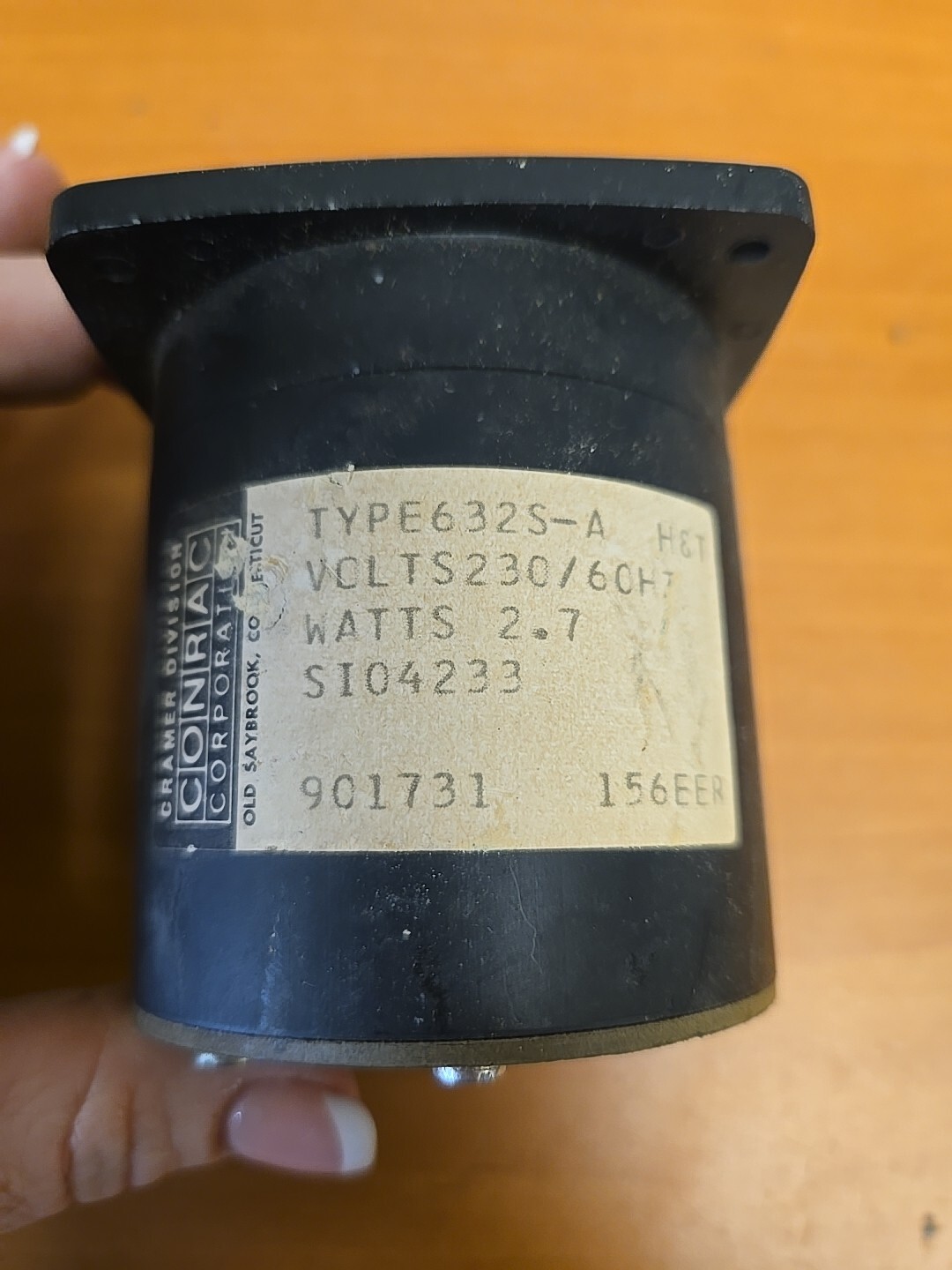 Cramer Controls Hours Meter Type 632S-A